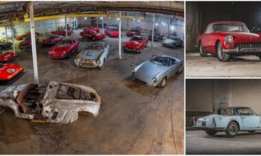 20 Ferraris históricas escondidas em um celeiro por décadas vai a leilão