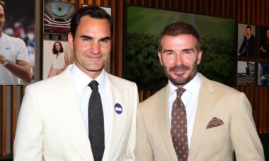 David Beckham e Roger Federer tiram a foto mais estilosa de todos os tempos em Wimbledon
