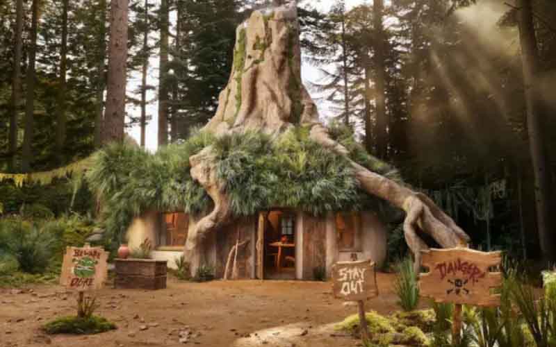 Shrek's house on Airbnb