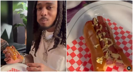Mąż Cardi B zjada hot-doga o wartości 500 000 R$