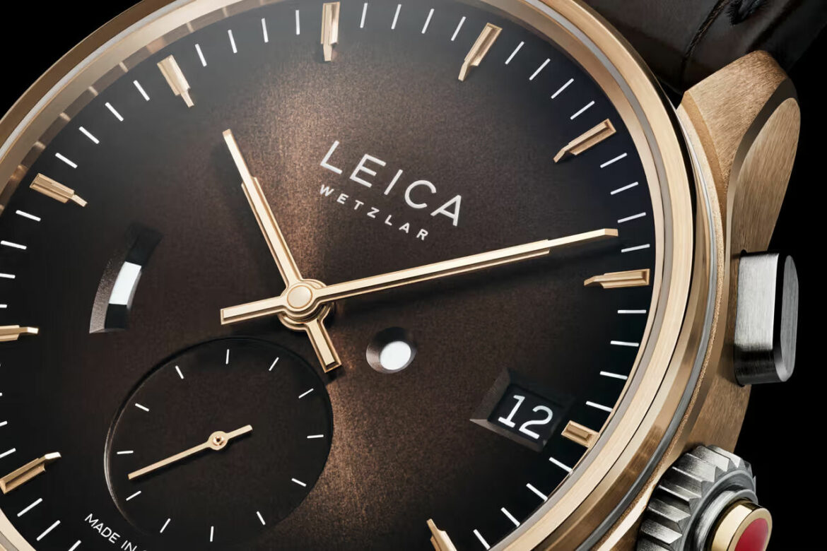 Leica lança relógio em homenagem à 1ª câmera dourada