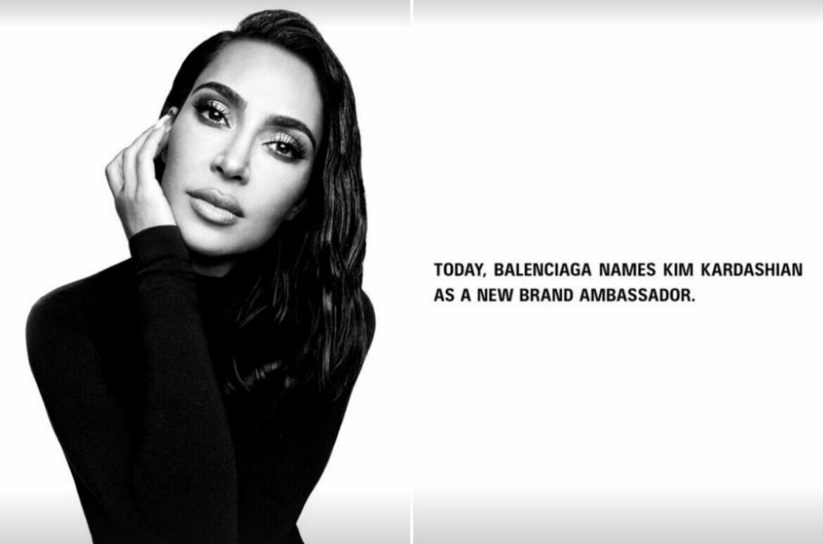 Kim Kardashian fez um retorno glamoroso como embaixadora da marca Balenciaga