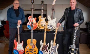 Coleção de guitarras do vocalista do Dire Straits rende milhões para caridade