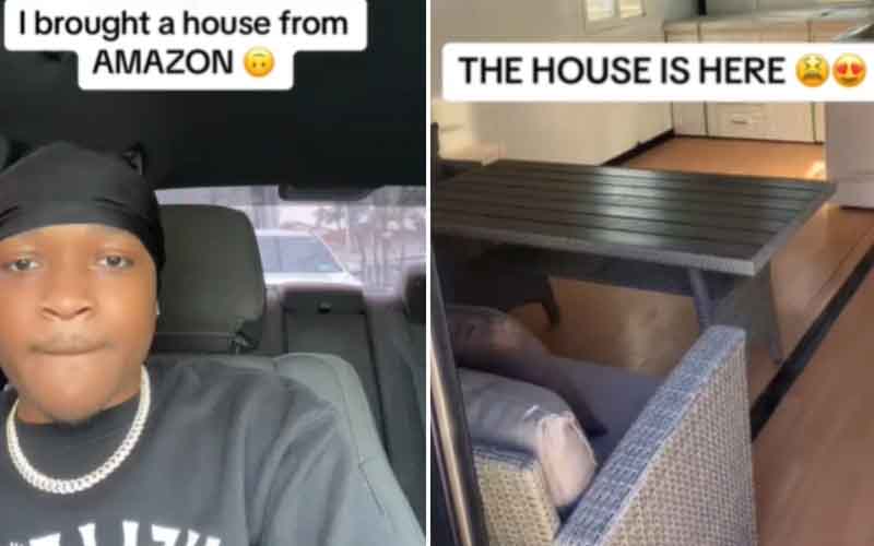 TikToker que comprou uma casa de US$ 26 mil na Amazon revela o que exatamente foi entregue