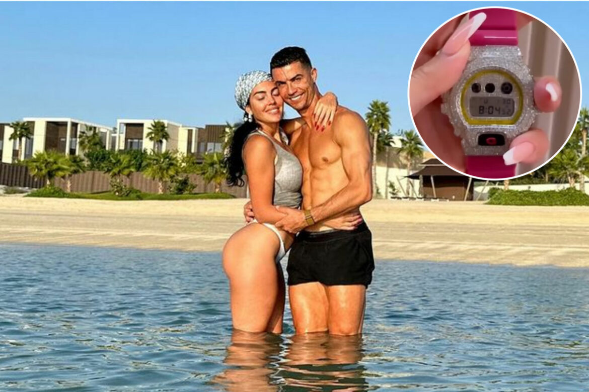 Cristiano Ronaldo tornou o aniversário de 30 anos de Georgina Rodriguez inesquecível ao presenteá-la com um Casio G-Shock rosa chocante de $ 100.000 personalizado por Jacob & Co.
