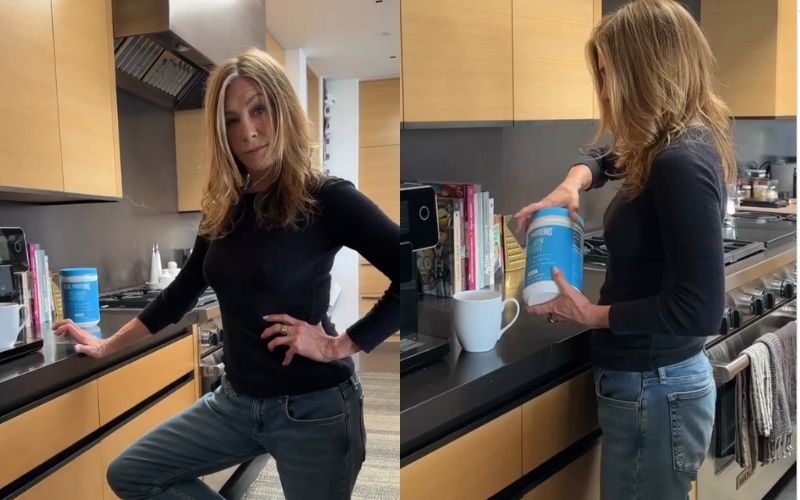 Jennifer Anistonův 'backsplash de laje' je v čele kuchyňského trendu, který chytře kombinuje styl a funk-cionalitu