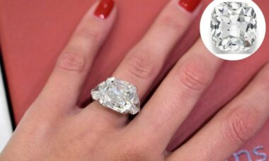 Mulher compra anel de diamente por R$ 60 e vende por R$ 30 milhões em leilão