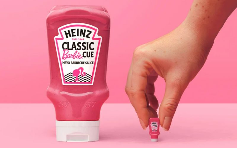 Heinz e Mattel hanno unito le forze per lanciare una salsa vegana rosa chiamata Barbiecue