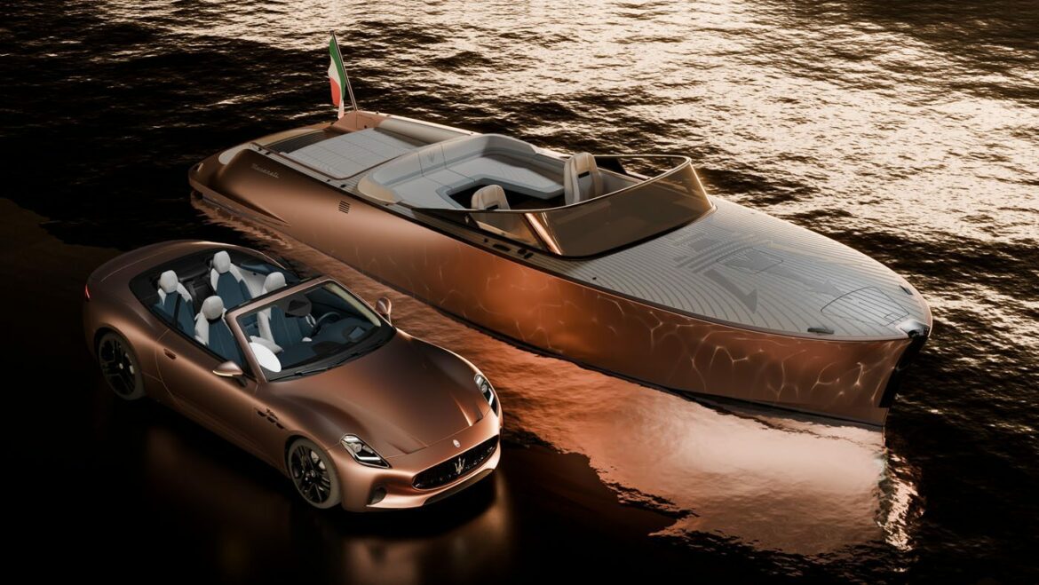 Maserati ha annunciato uno yacht elettrico da 2,6 milioni di dollari che presenta un design elegante