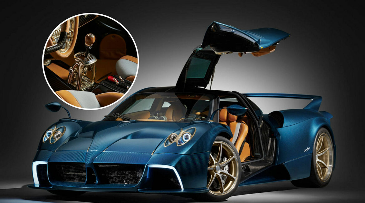 Pagani Huayra, o único com transmissão manual, 852 cv e avaliado em R$ 16 milhões