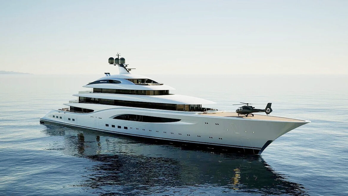 Ontdek de Zephyr, het 387 voet lange superjachtconcept dat succes belooft te maken op de Monaco Yacht Show 2024