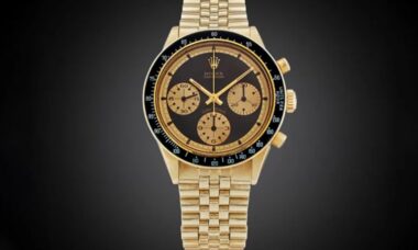 O Rolex Daytona 'Paul Newman' preto e dourado de Tom Brady pode render até US$ 900.000 em leilão