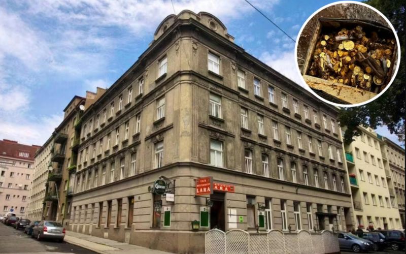 Idraulico scopre un tesoro da 14,5 milioni di R$ nel seminterrato di una villa a Vienna