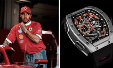 Lewis Hamilton desfila com relógio Richard Mille de US$ 1,5 milhão em Silverstone e impressiona fãs de automobilismo e luxo. Instagram @lewishamilton / Richard Mille