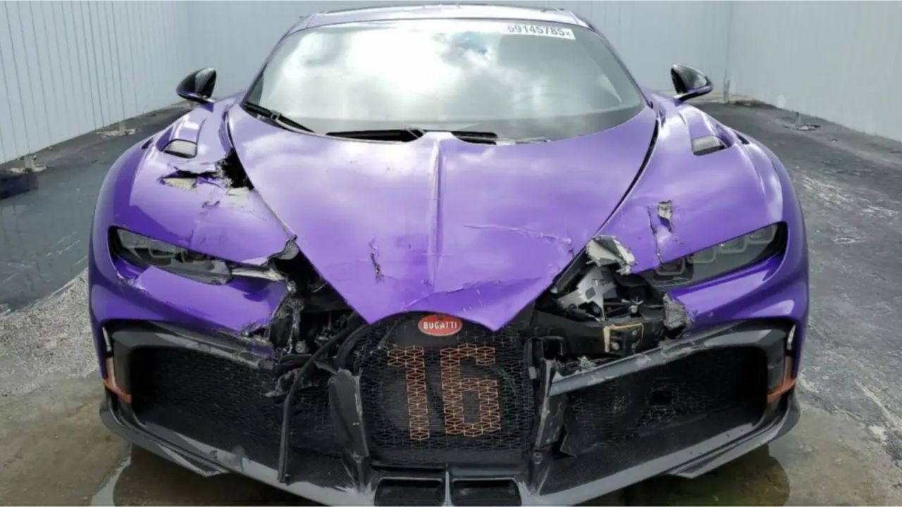 Conserto de Bugatti Chiron batido custa milhões e marca se recusa a vender peças