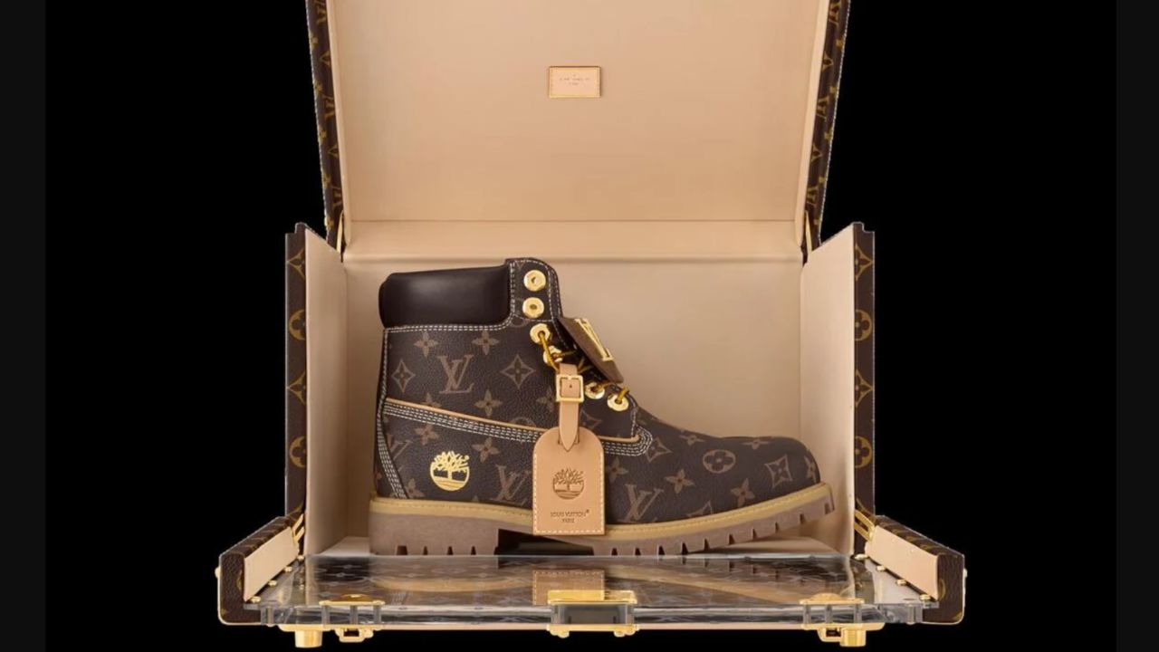 A Timberland mais cara de todos os tempos: a bota Louis Vuitton com detalhes em ouro de US$ 85.000