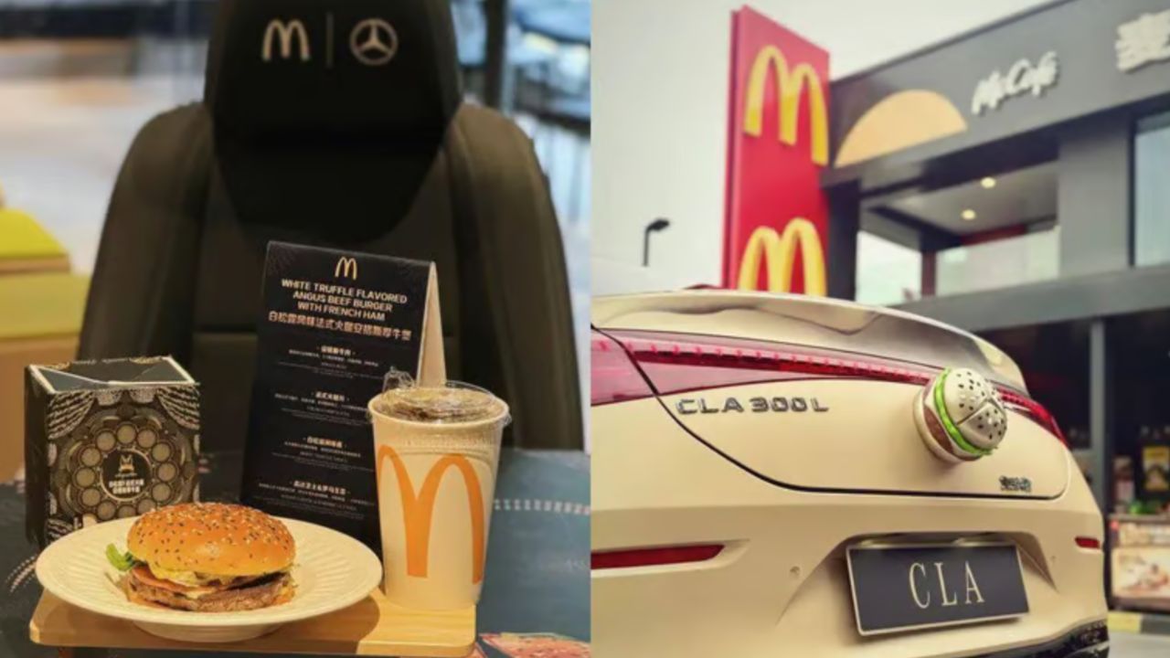 Mercedes-Benz and McDonald's launch luxury campaign combining electric cars and truffle burgers