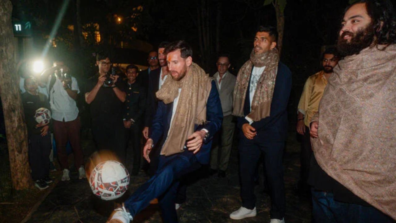 Lionel Messi ganha Richard Mille de US$ 1,2 Mi de Anant Ambani durante visita à Índia