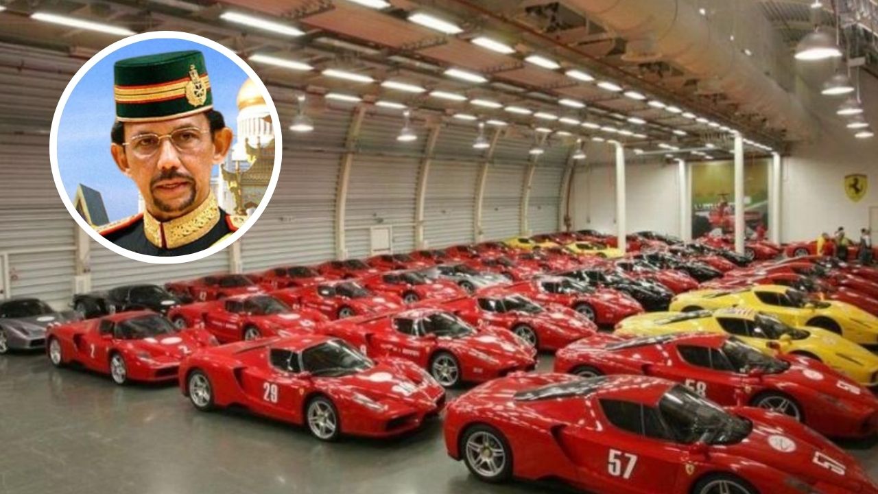 A sala secreta do Sultão do Brunei abriga alguns dos carros mais raros do mundo