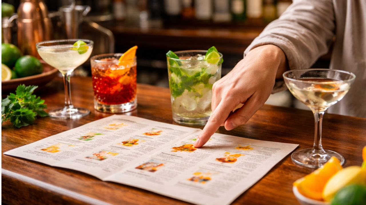 Esse “mapa dos drinks” viral explica por que você sempre escolhe o coquetel errado