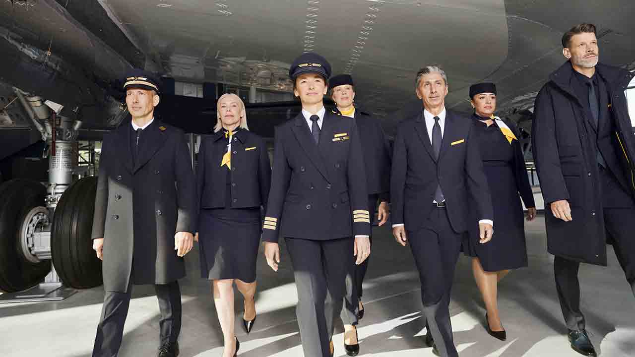 BOSS assina a nova coleção de uniformes da Lufthansa. Foto: Lufthansa Group/BOSS