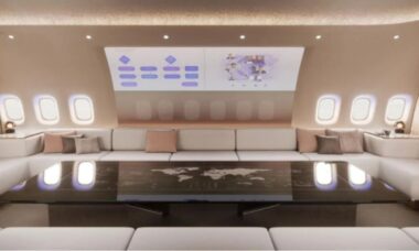 BMW e Lufthansa criam jato VIP revolucionário com suítes de luxo e lounge a 12 mil metros