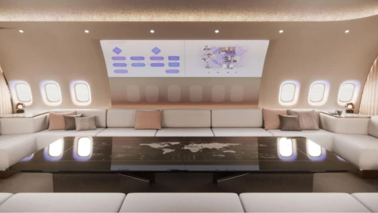 BMW og Lufthansa skaper revolusjonerende VIP-jet med luksussuiter og lounge på 12 000 meter