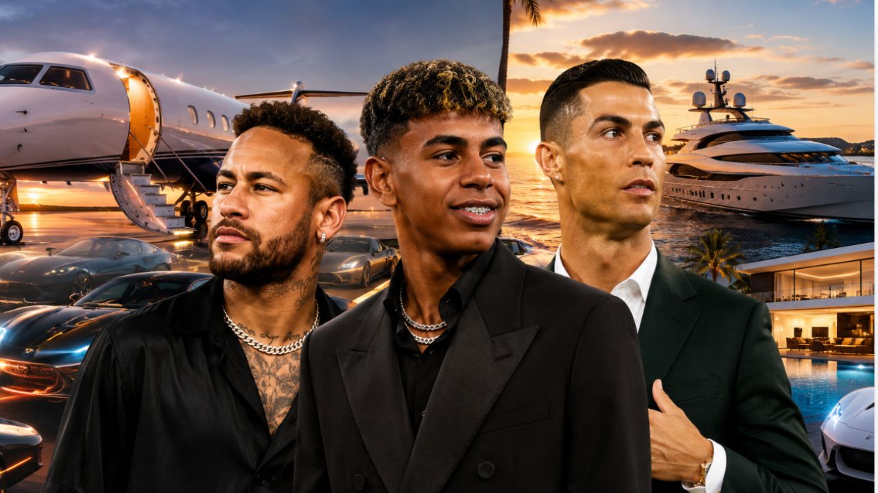 Quanto custa viver como Neymar, Lamine Yamal e Cristiano Ronaldo por 24 horas?