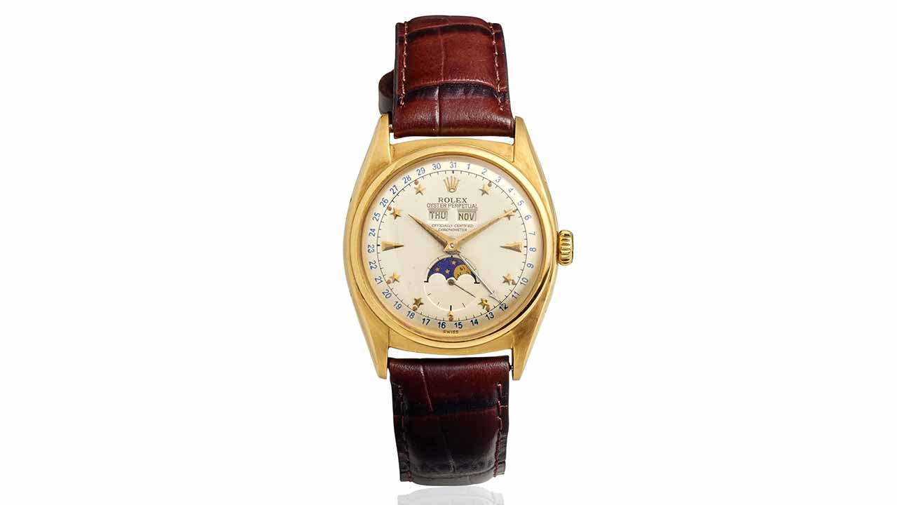 Rolex Oyster Moonphase Ref. 6062. Photo: Bonhams / Handout