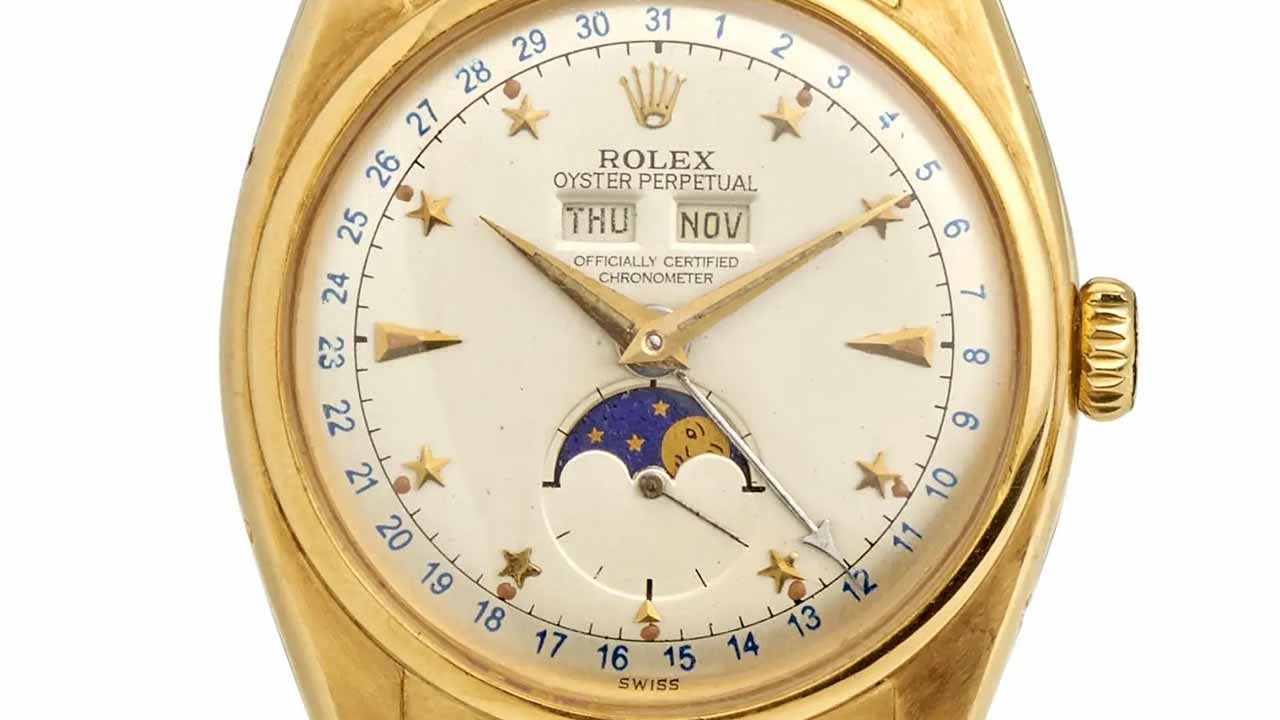Rolex Oyster Moonphase Ref. 6062. Photo: Bonhams / Handout