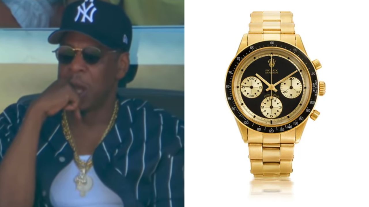Jay-Z chama atenção na final da Copa com Rolex Daytona vintage raríssimo avaliado em milhões