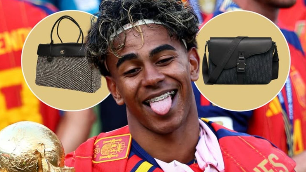 Nem carros, nem relógios: a coleção de bolsas de Lamine Yamal