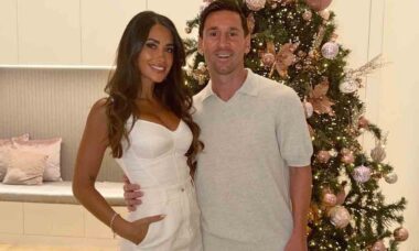 Lionel Messi e a esposa Antonela Roccuzzo. Foto: Instagram @antonelaroccuzzo / @leomessi