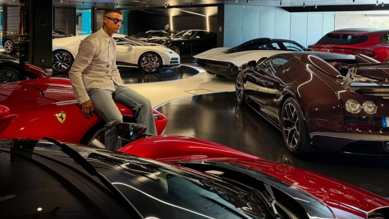 Garagem de Cristiano Ronaldo impressiona com coleção de carros avaliada em US$ 40 milhões