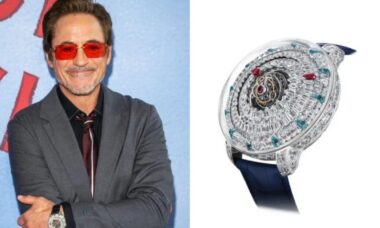 Relógio de R$ 6 milhões de Robert Downey Jr. não tem ponteiros e reúne 556 pedras preciosas