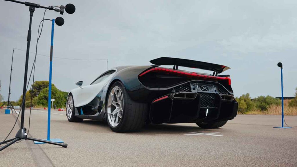 Bugatti revela como criou o som do V16 do Tourbillon. Foto: Bugatti