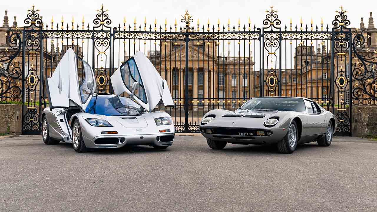 Lamborghini Miura en McLaren F1 schrijven geschiedenis op Salon Privé 2026. Foto: Persmateriaal
