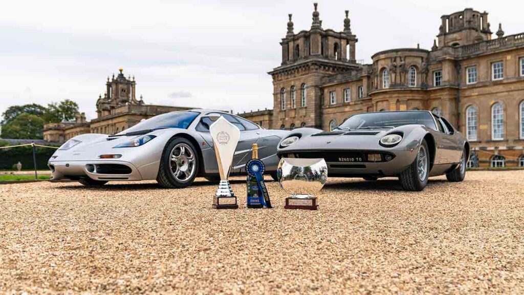 Lamborghini Miura e McLaren F1 fazem história no Salon Privé 2026. Foto: Divulgação